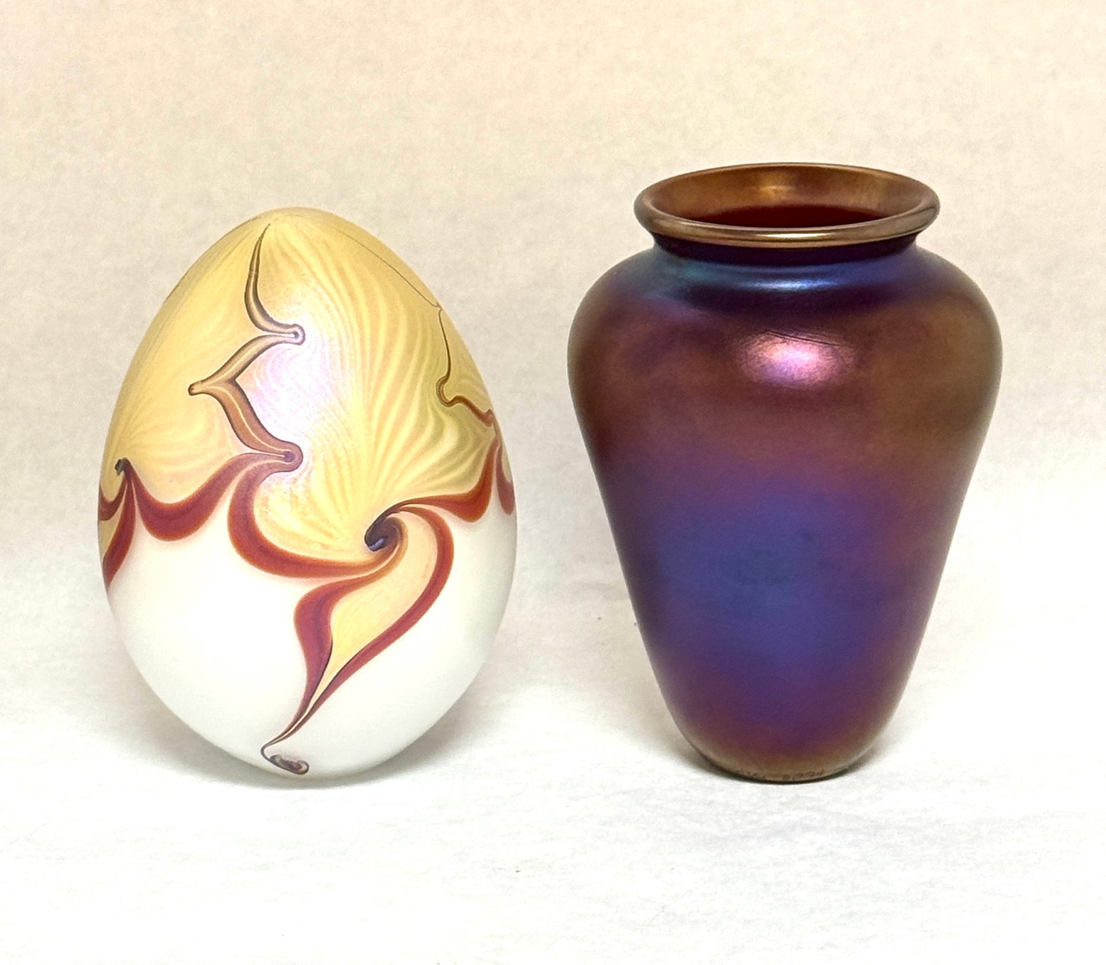 2 Art Glass Items (1 of 6)