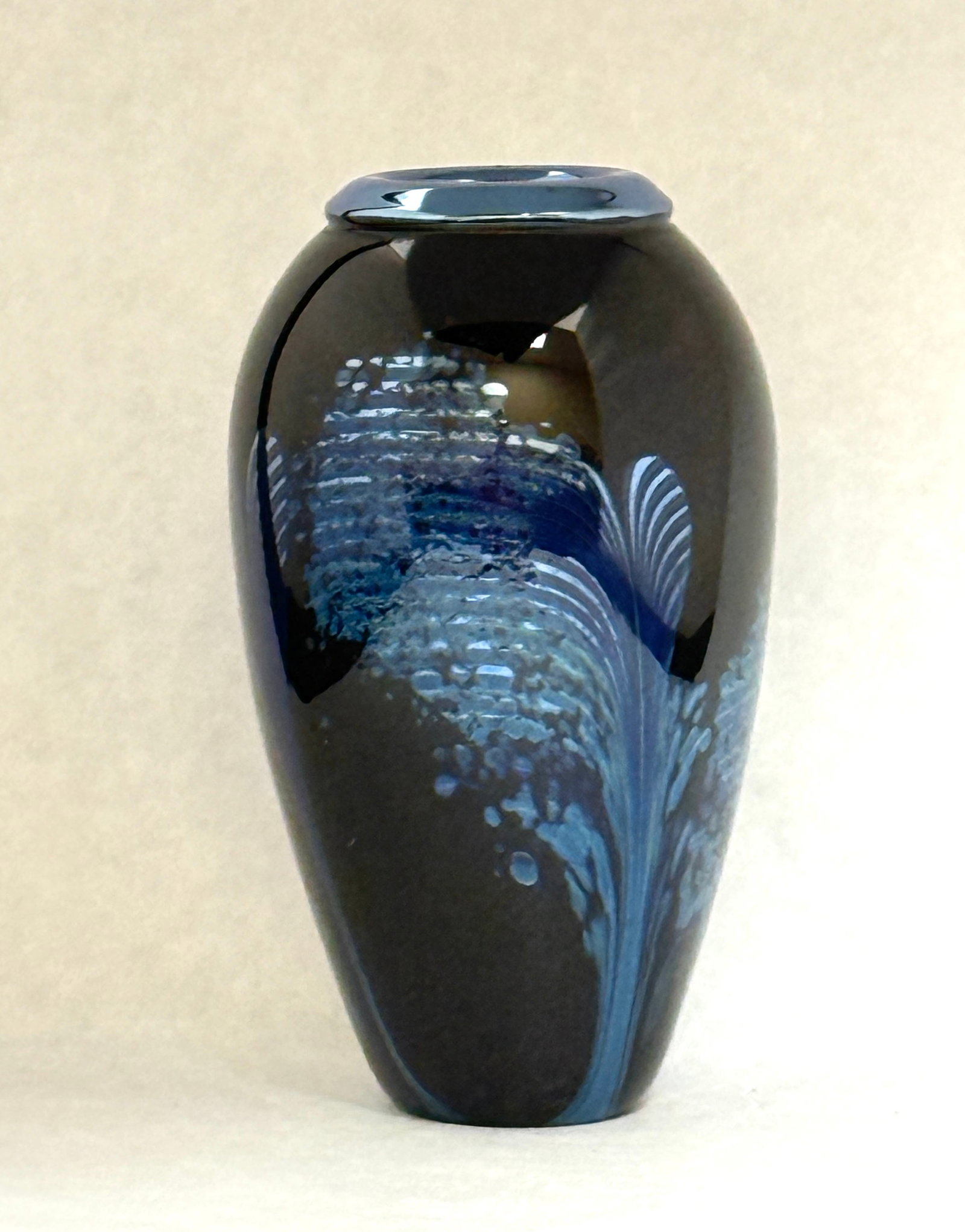Blue Rick Satave Glass Vase (1 of 4)