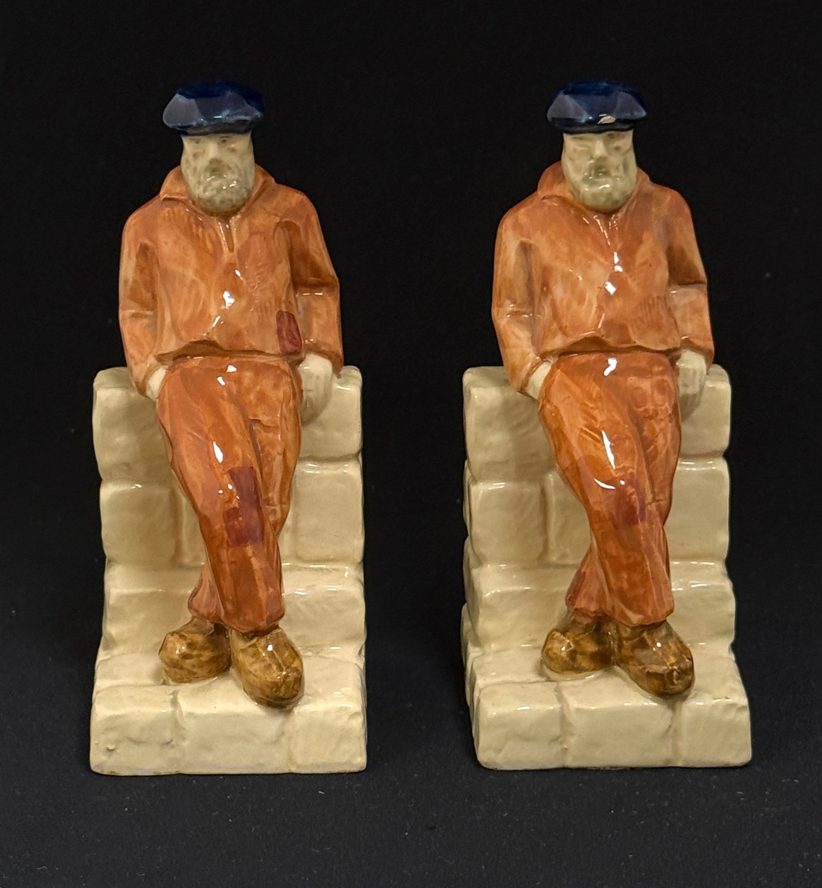 Pair HB Quimper Bookends (1 of 4)