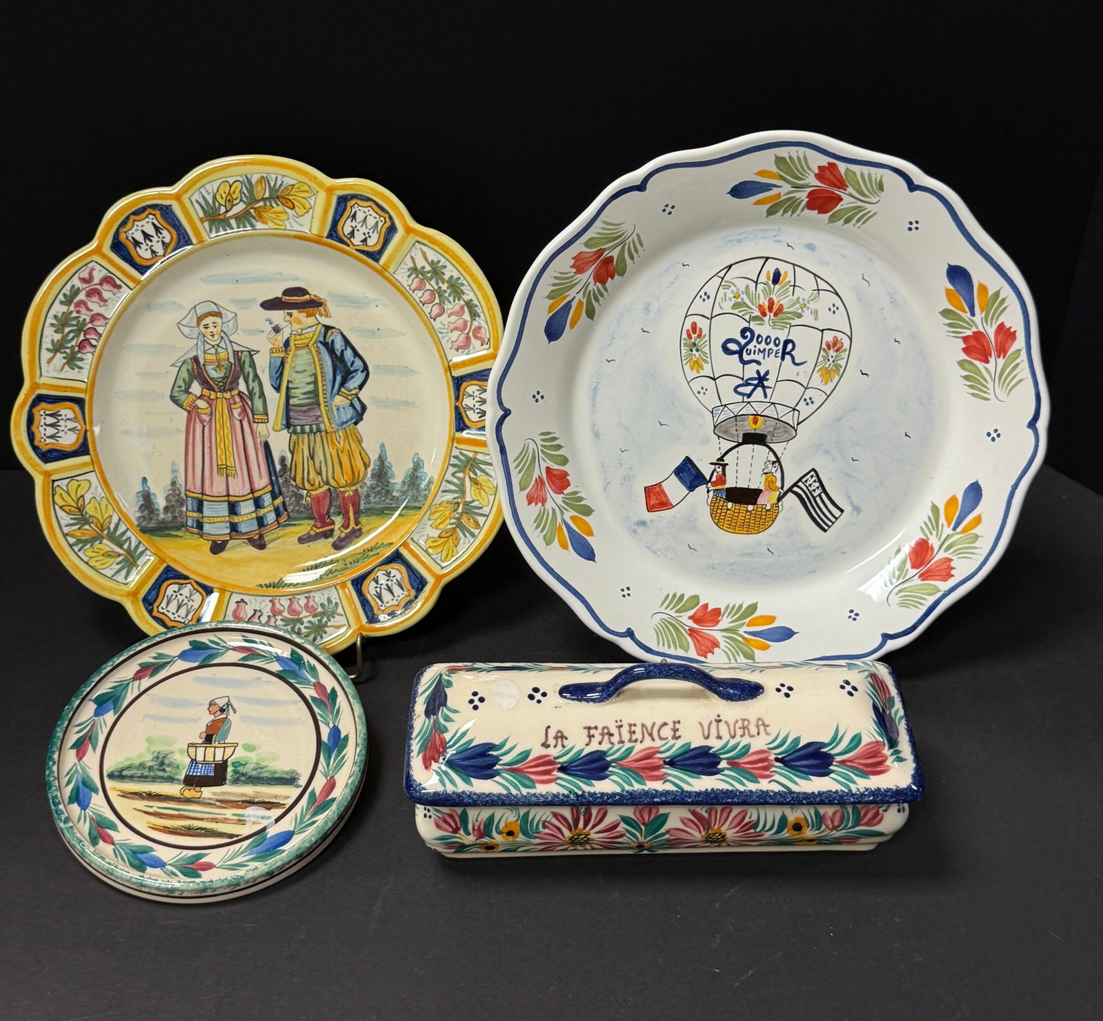 4 Quimper Items (1 of 5)