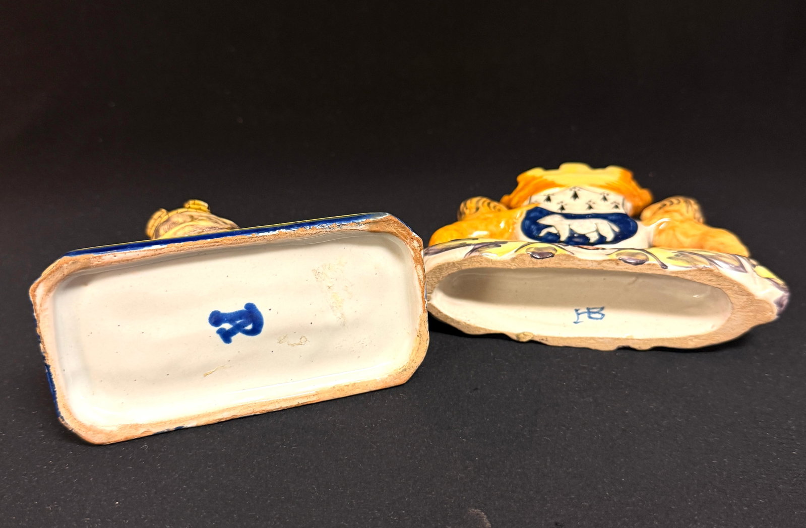 2 French Faience Items - 3