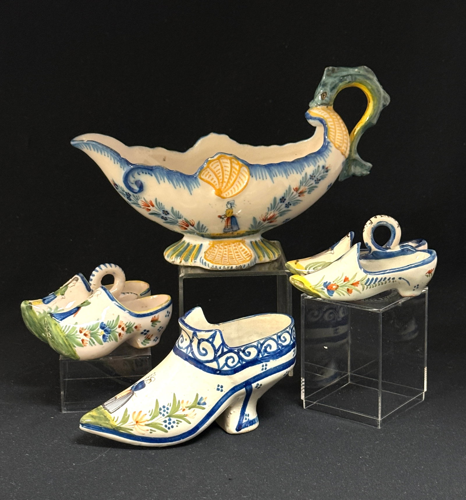 4 Quimper French Faience Items (1 of 5)