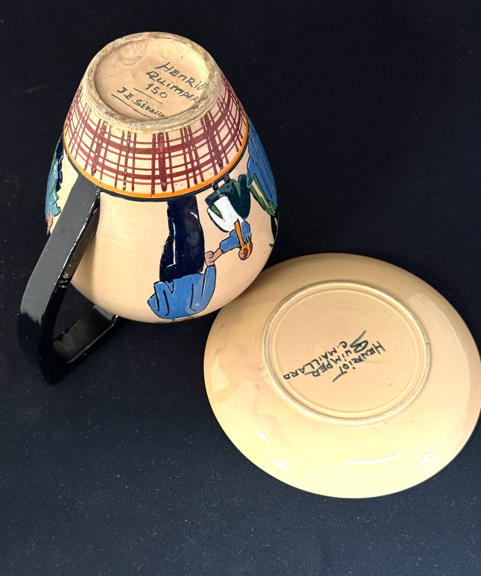 2 HenRiot Quimper Items - 3