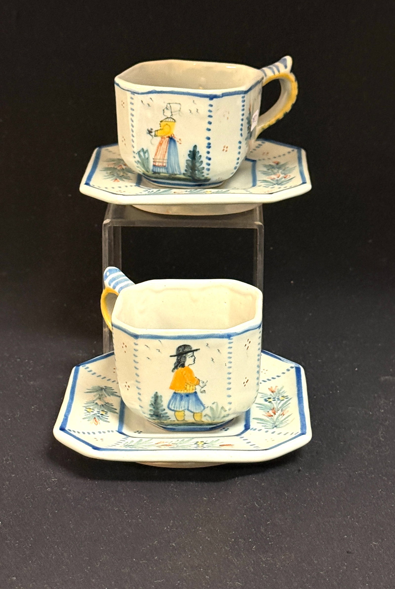 Quimper Faience Tea Set - 2
