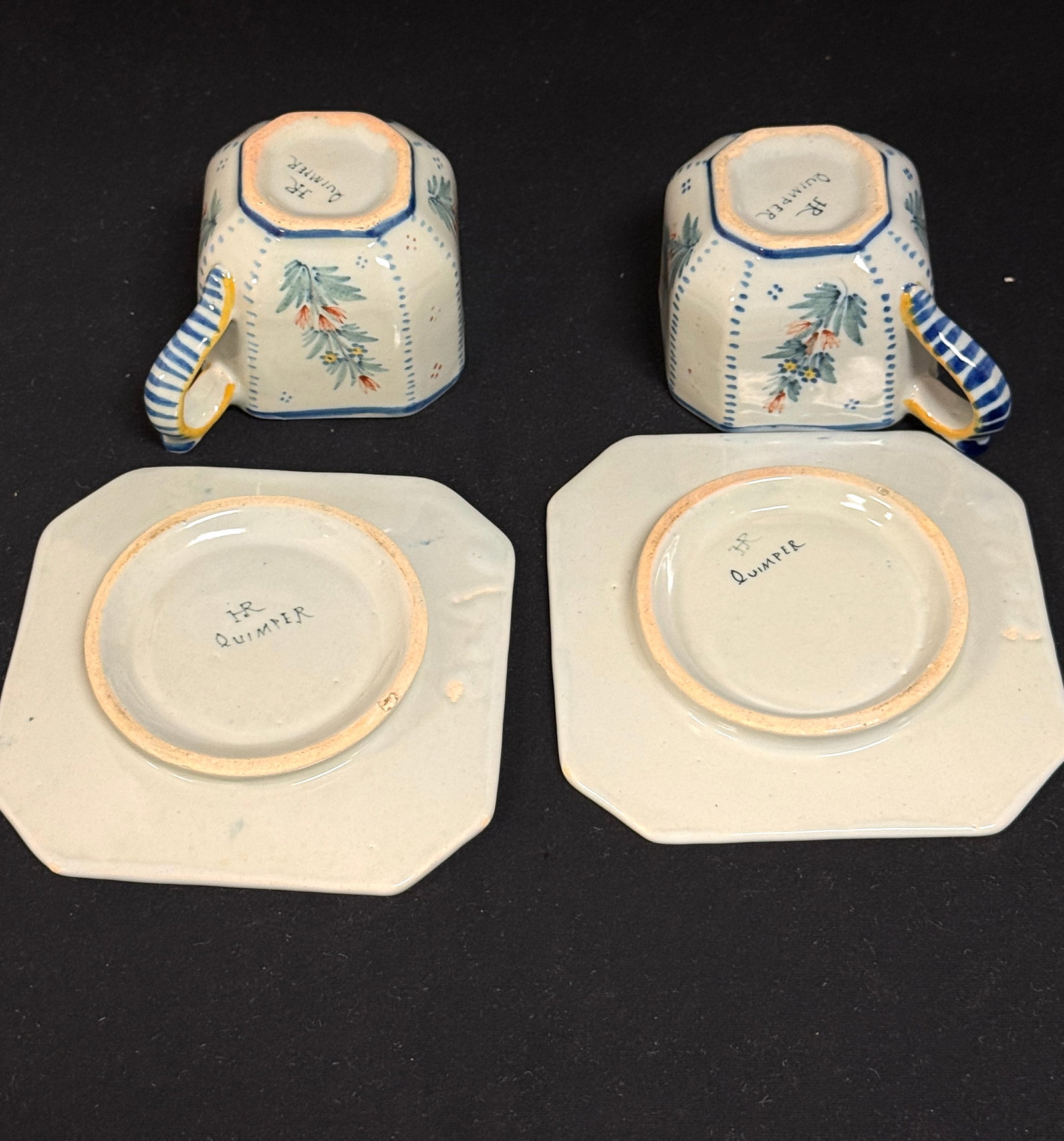 Quimper Faience Tea Set - 3
