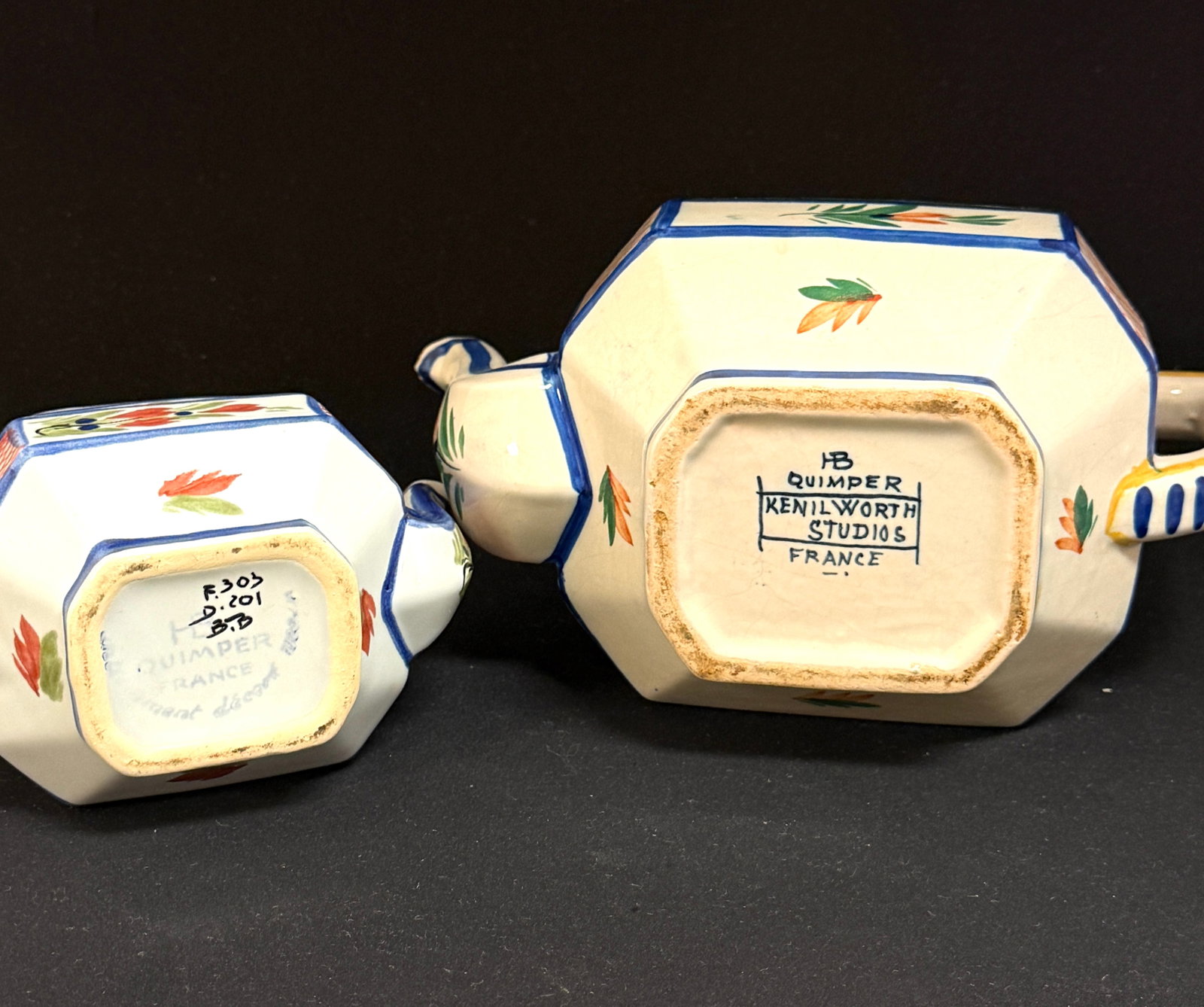 Quimper Faience Tea Set - 6