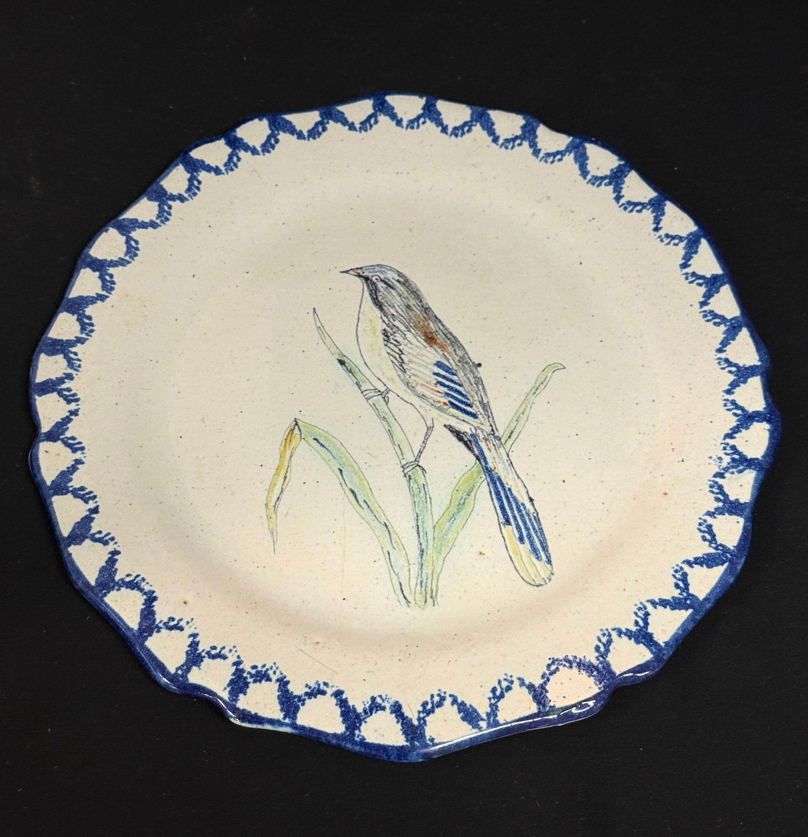 2 French Faience Items - 2