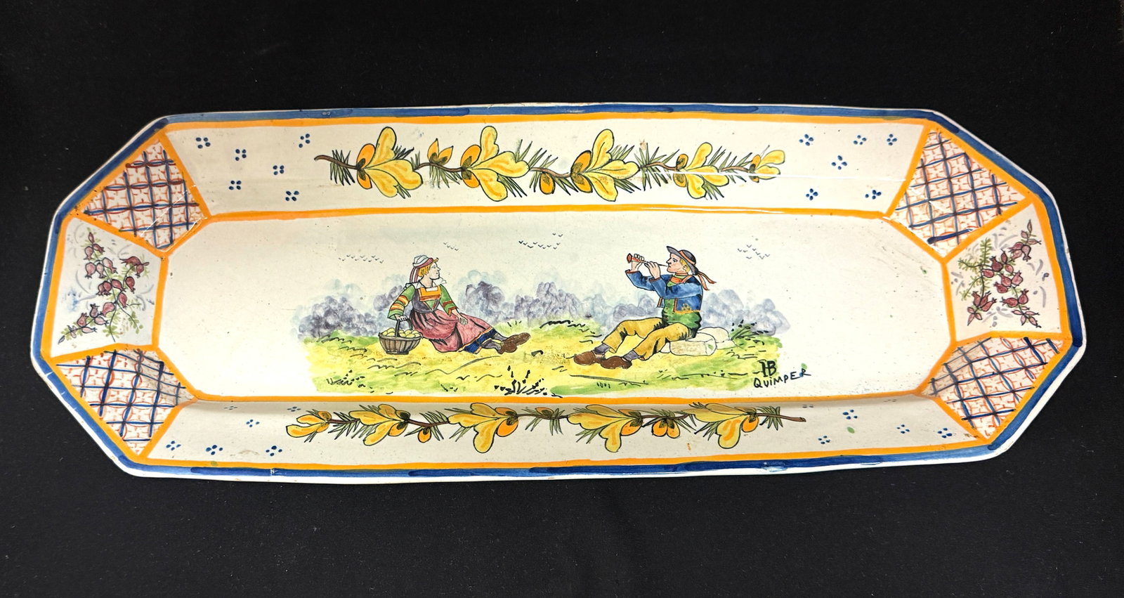 HB Quimper Rectangular Platter (1 of 3)