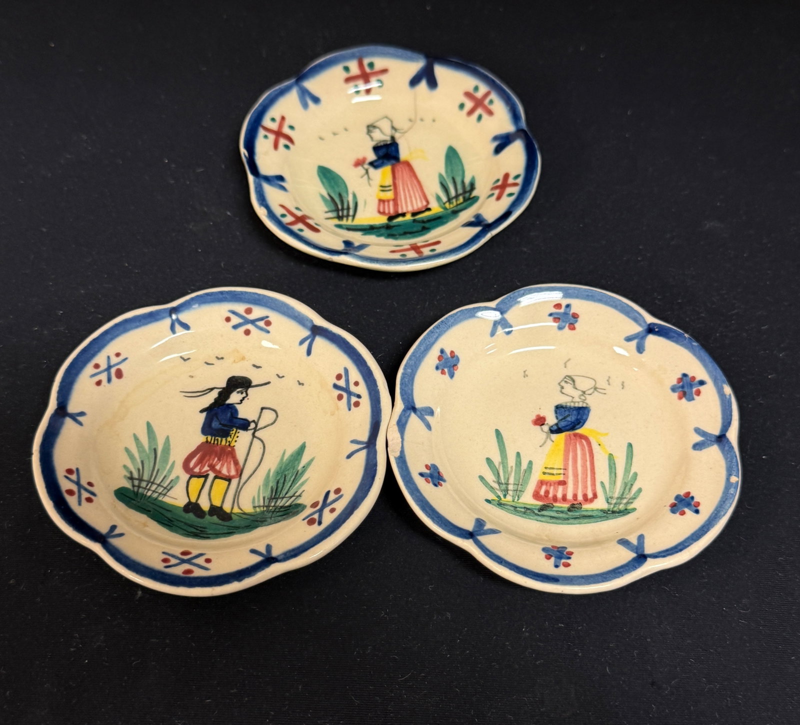 6 French Faience Items - 2