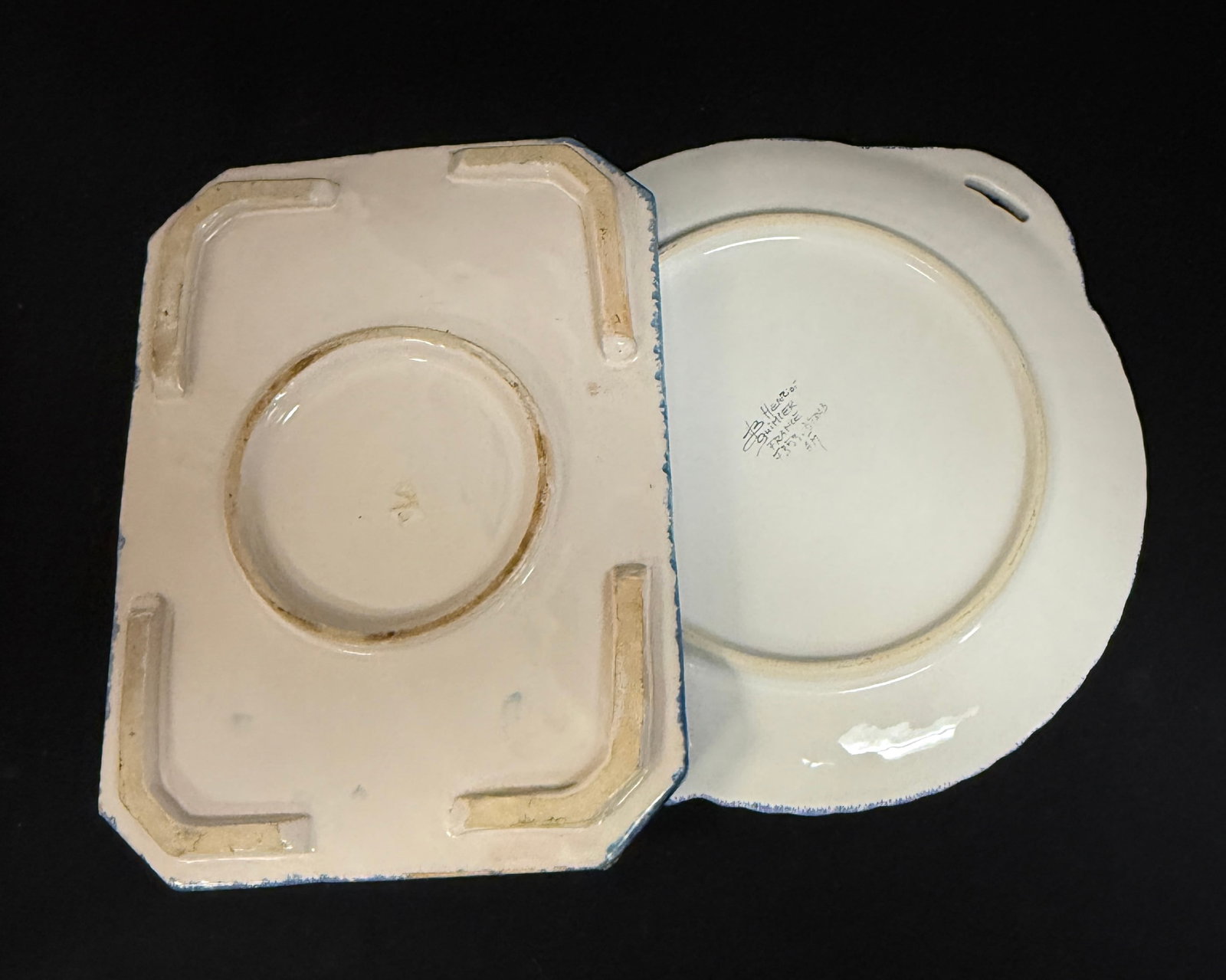 3 Quimper Serving Pieces - 3
