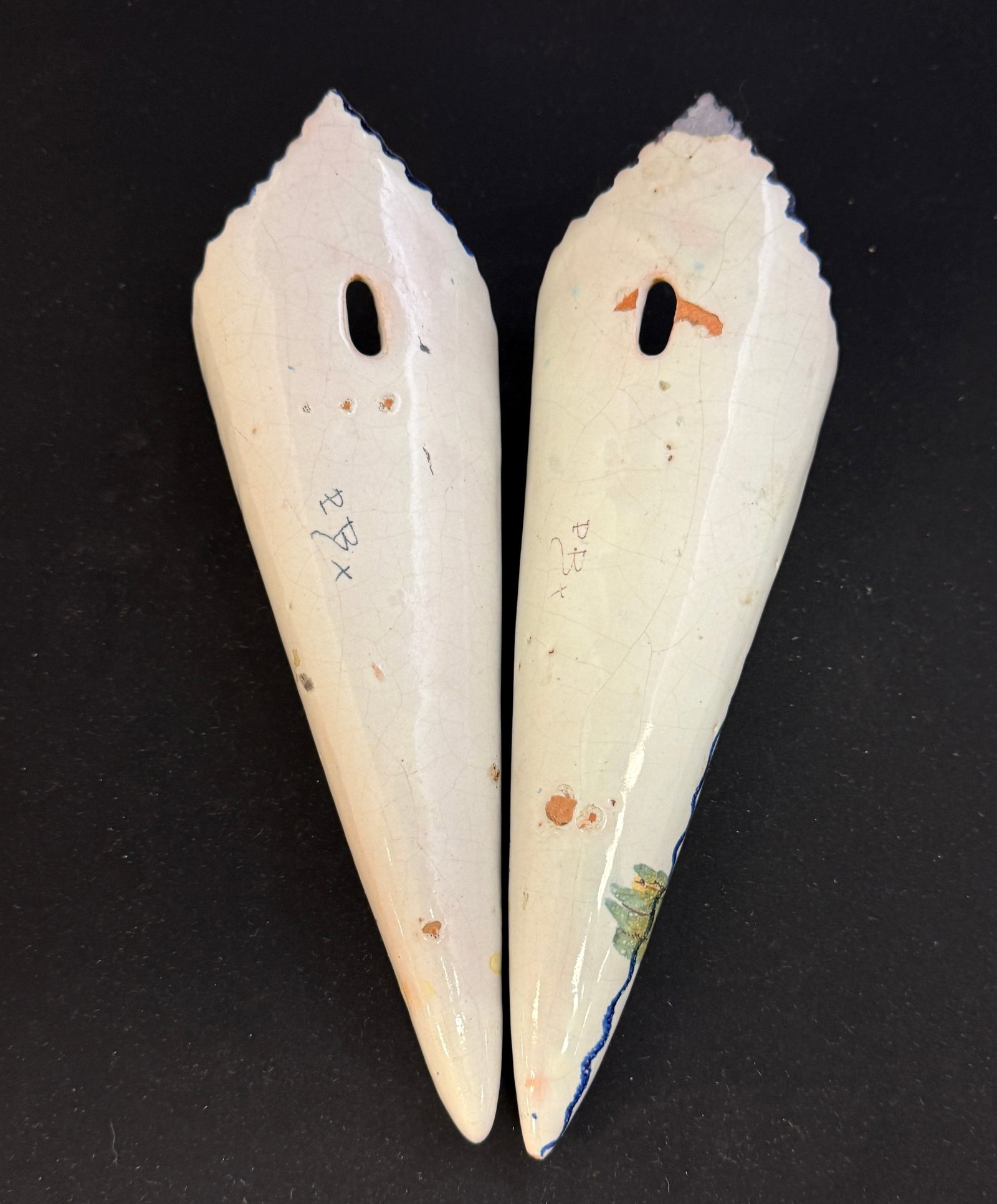 Pair Malicorne Wall Pockets - 4