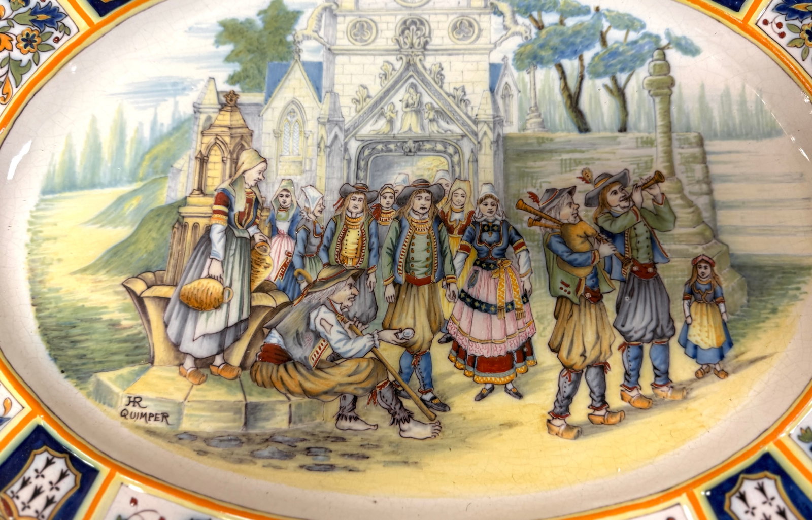 HR Quimper Large Platter - 2
