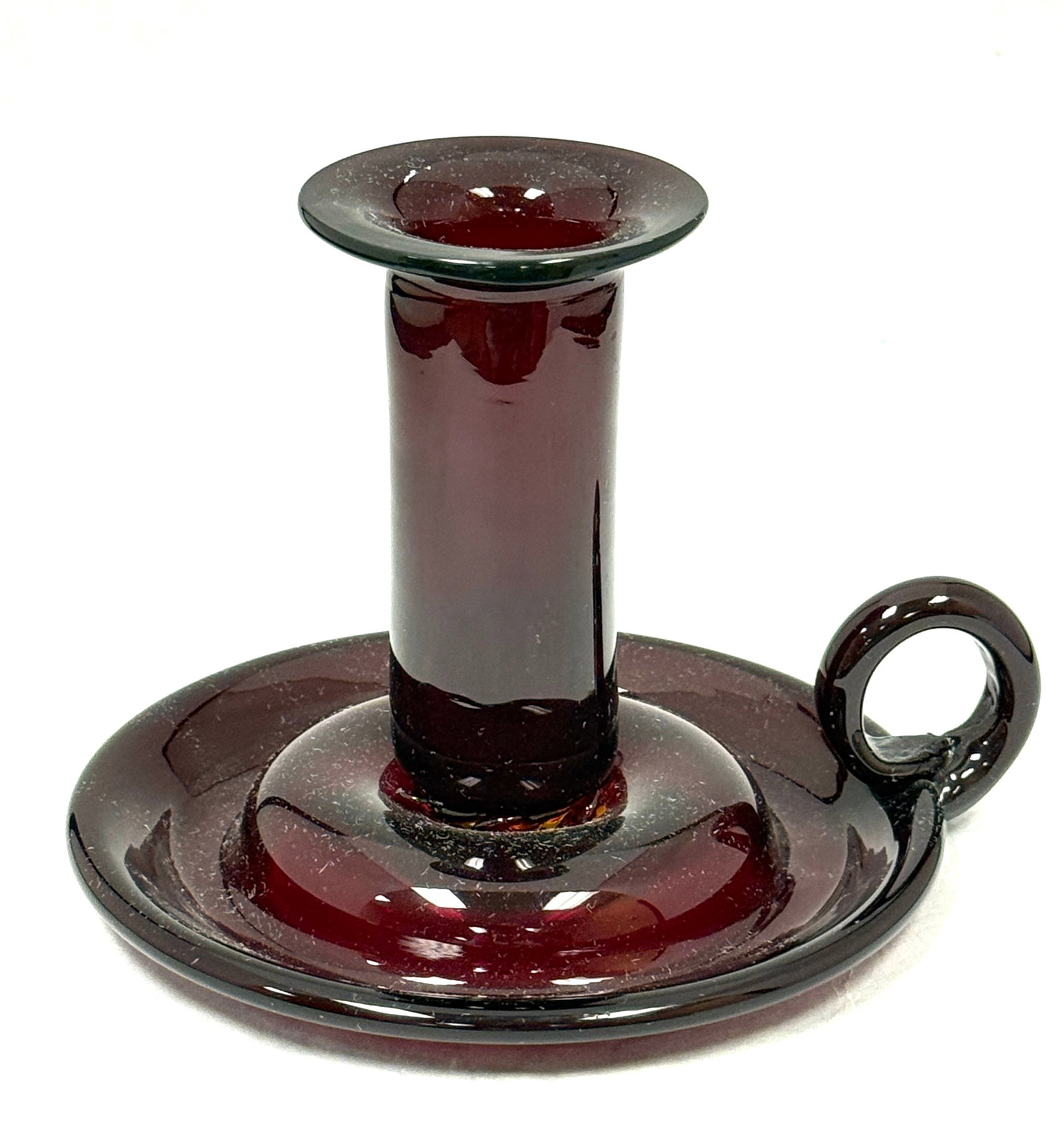 Blenko Selenium Red Candlestick - 3