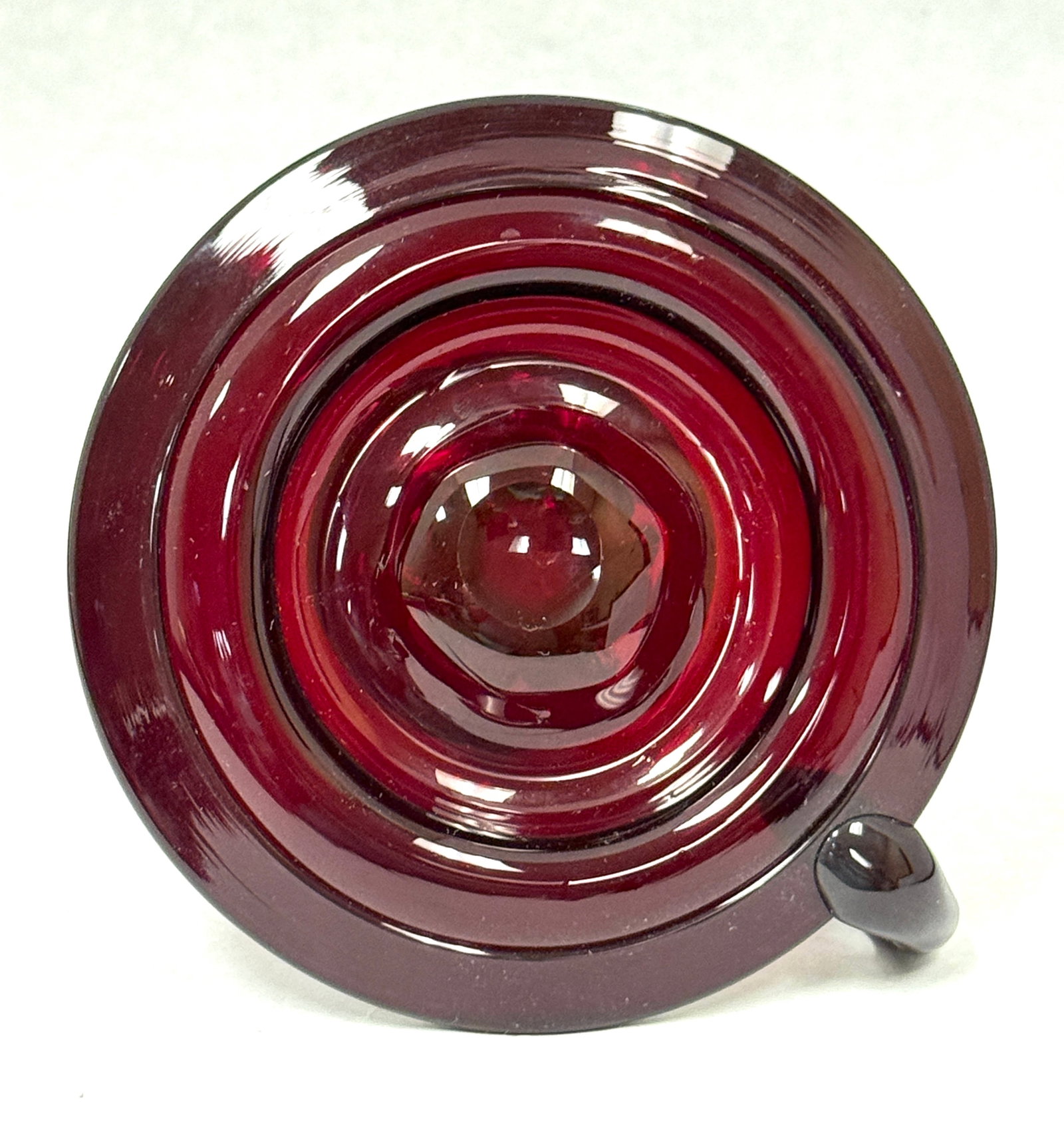 Blenko Selenium Red Candlestick - 4