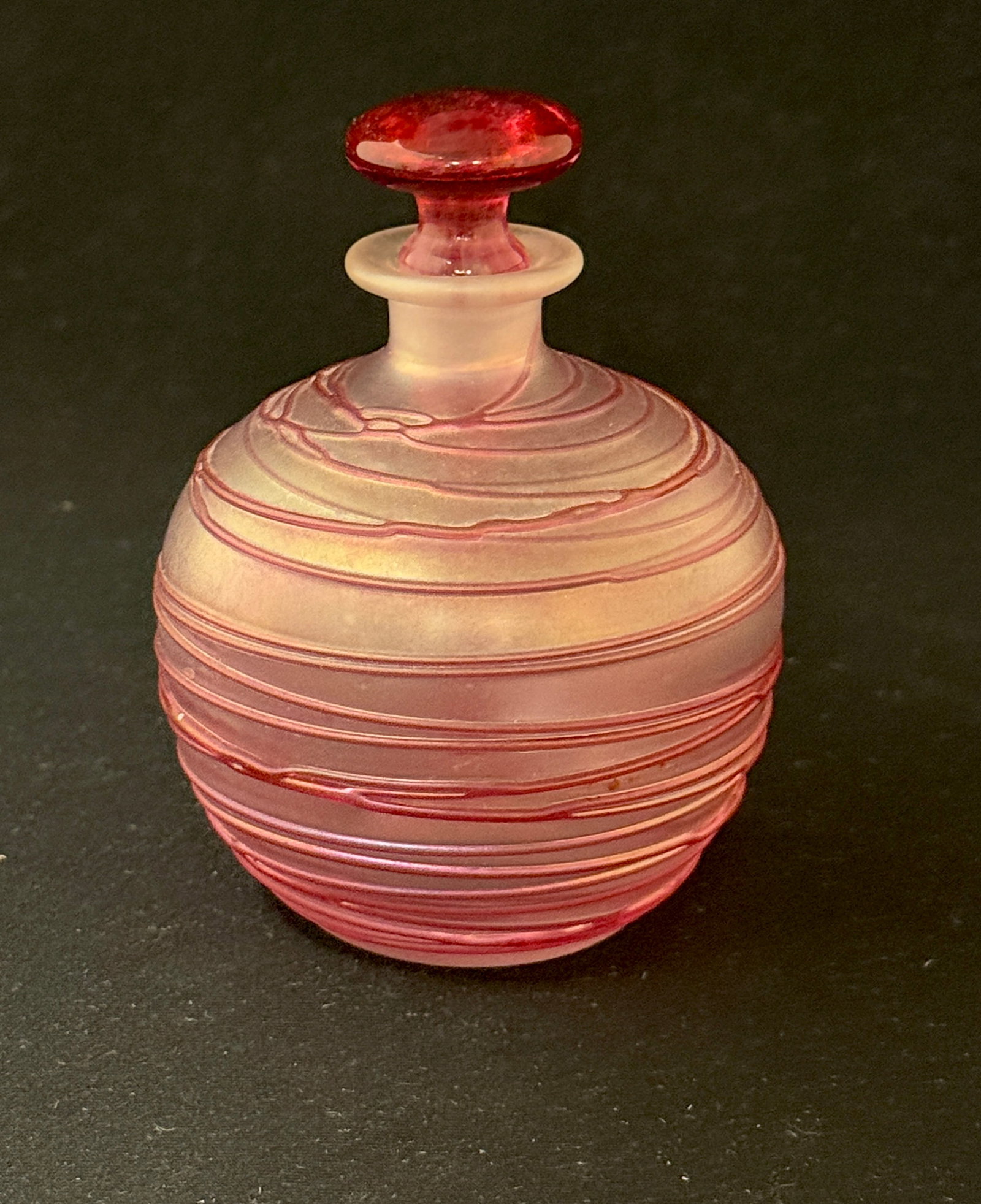 2 Steuben Threaded Perfumes - 2