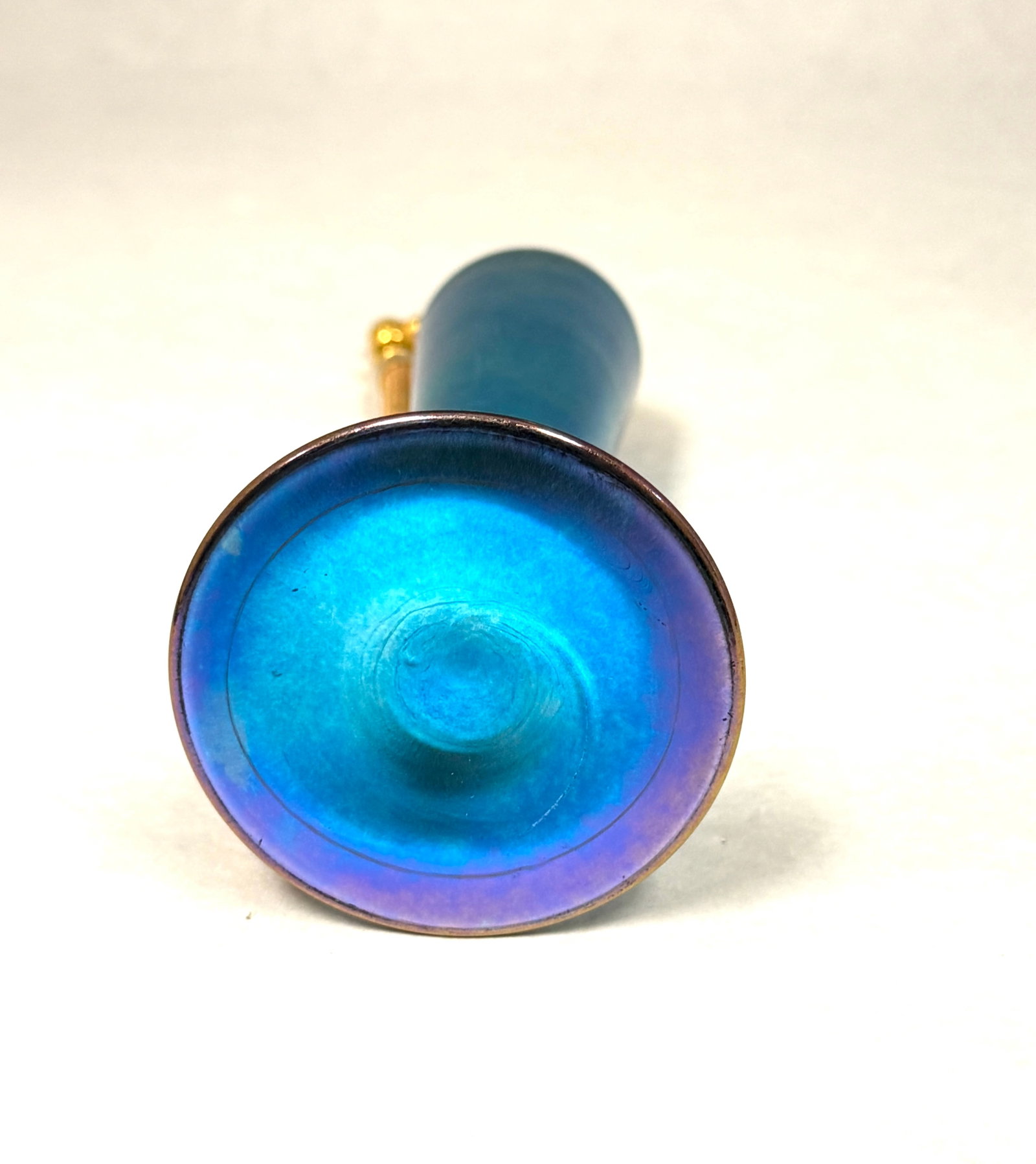 Steuben Blue Aurene Atomizer - 4