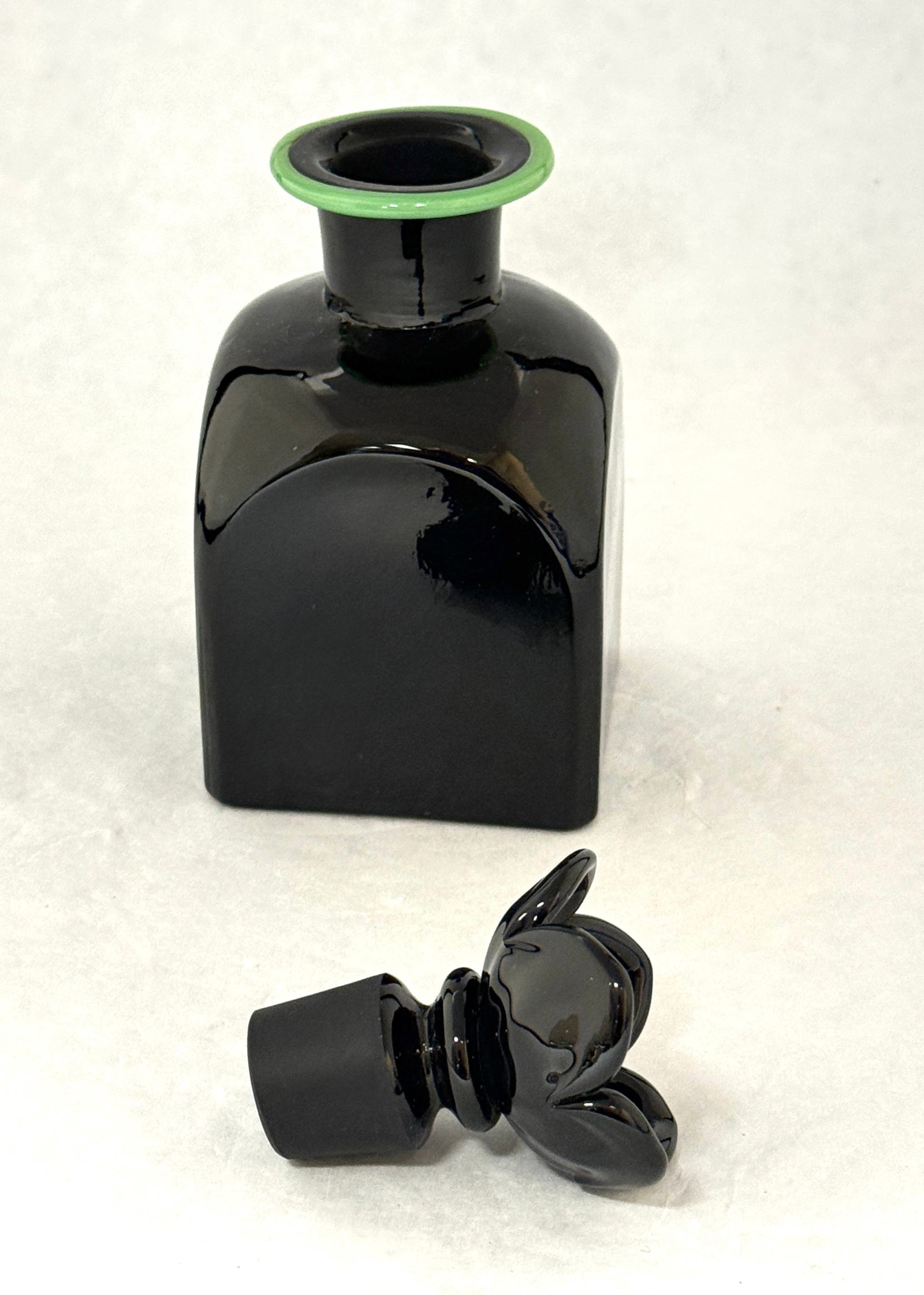 Steuben Black Bath Bottle - 3