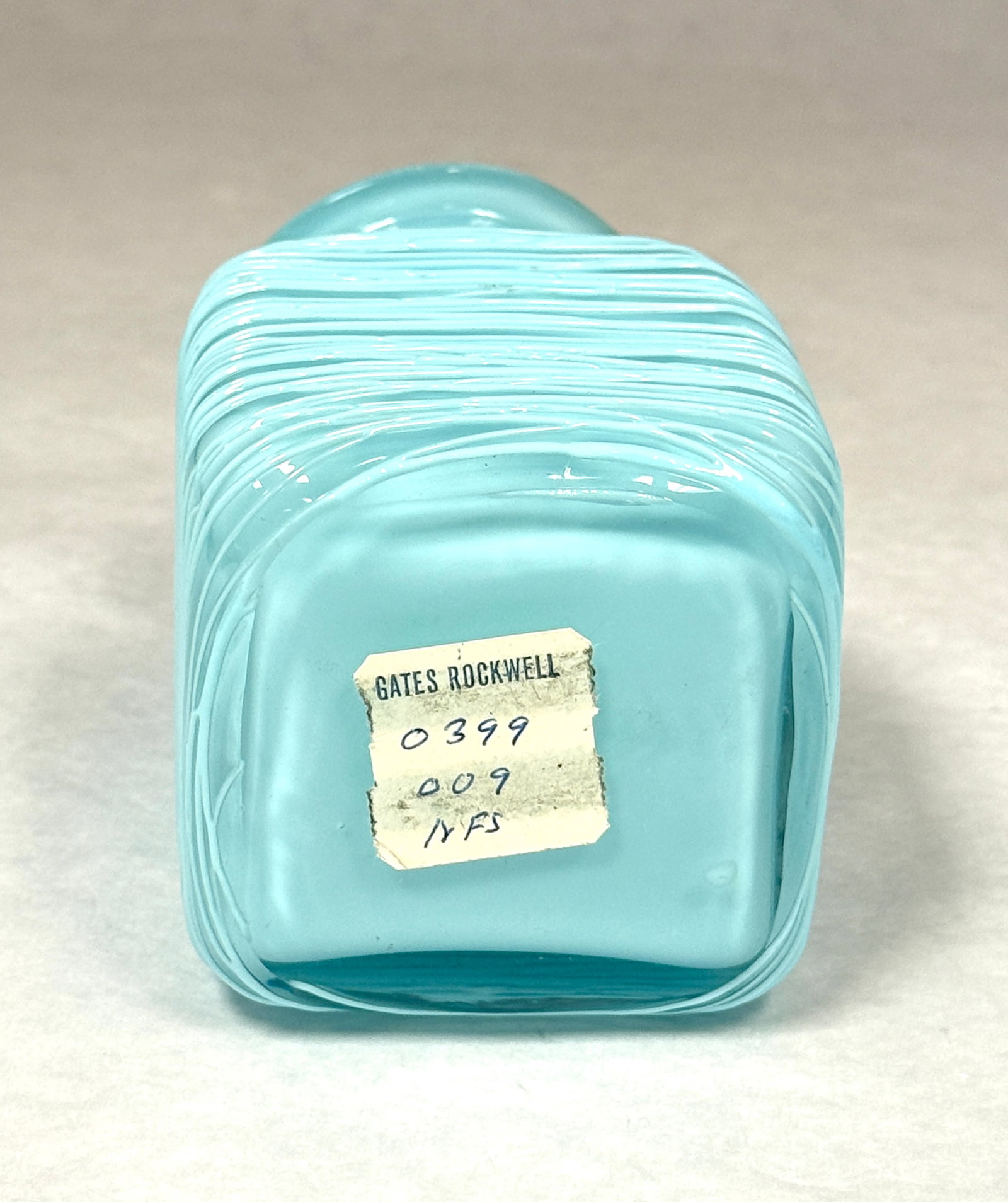 Steuben Light Blue Jade Bath Bottle - 5