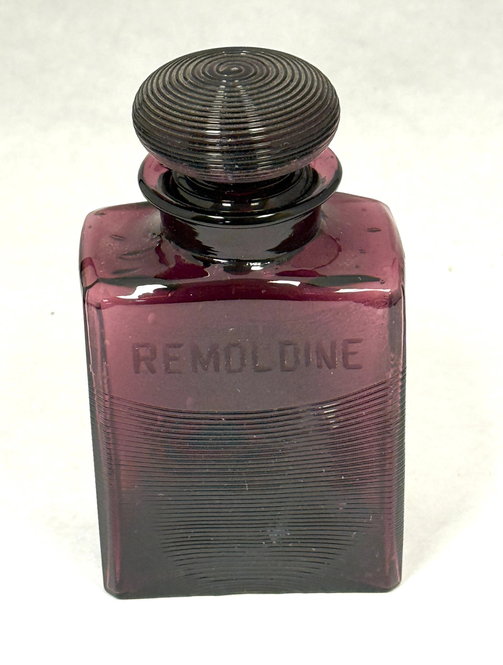 Steuben Purple Bath Bottle - 2