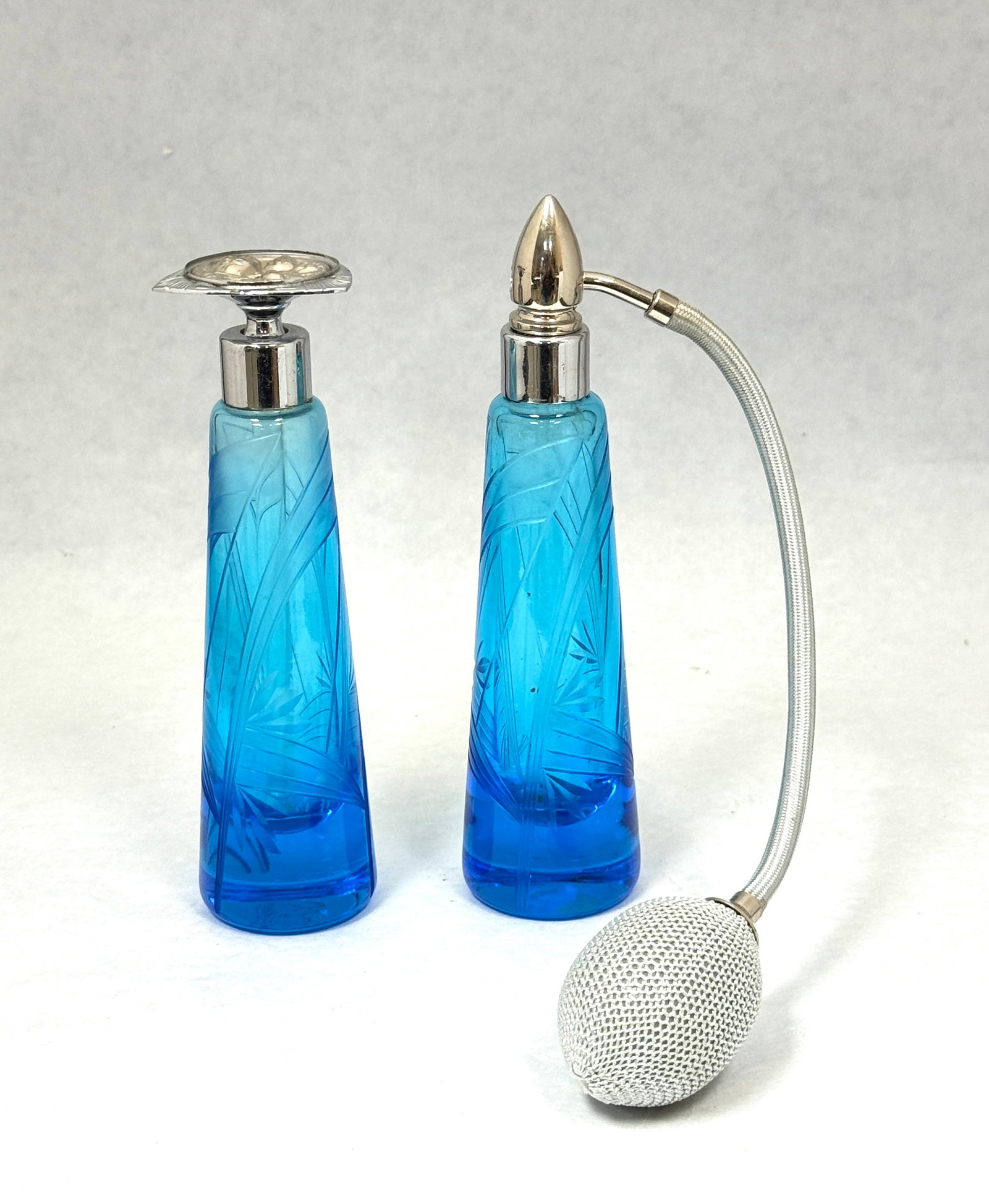 Two DeVilbiss Cut Glass Perfumes - 2