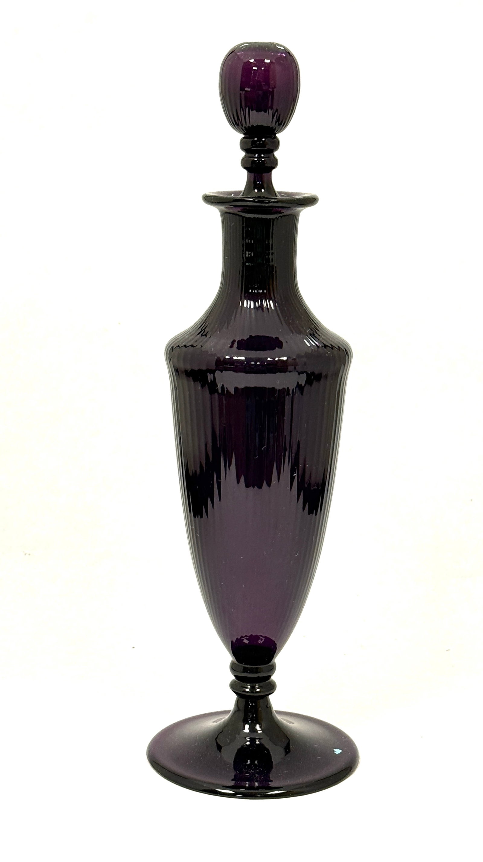 Libbey Reeded Purple Perfume (1 of 4)