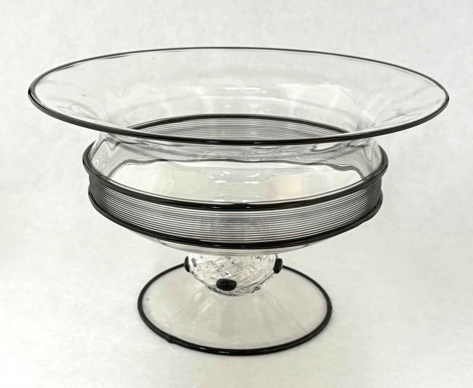 Steuben Mirror Black Console Set - 3