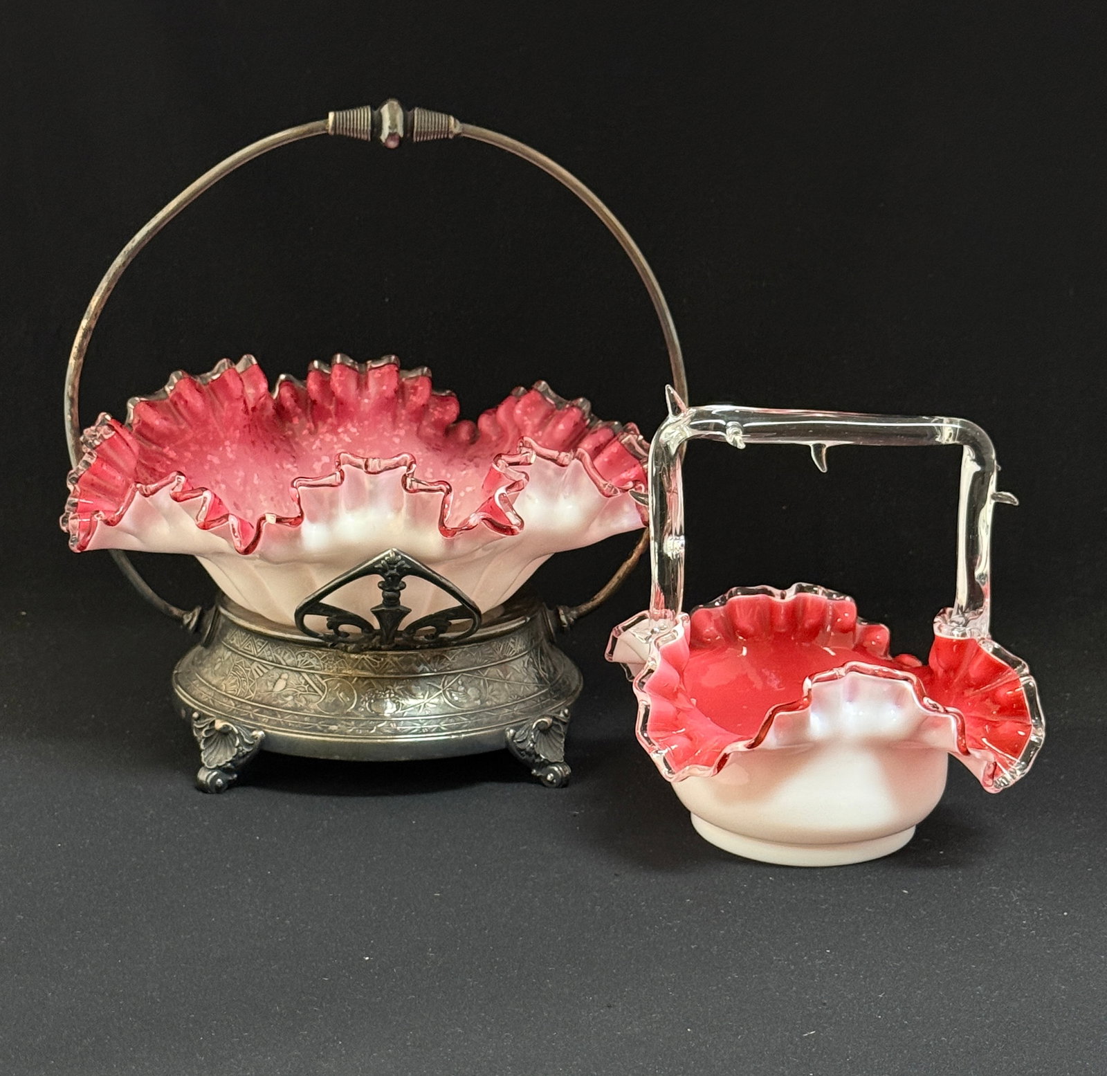 Two Cranberry Satin items (1 of 5)