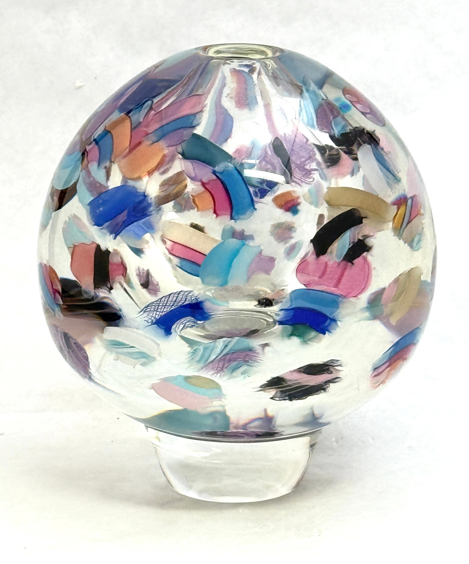 Beecham/White Spherical Vase - 2