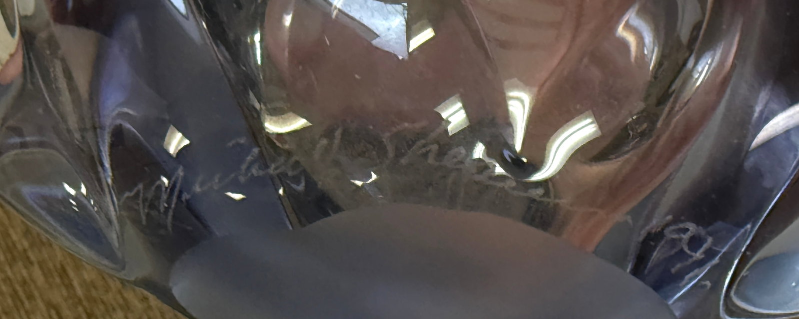 Three Glass items - 8