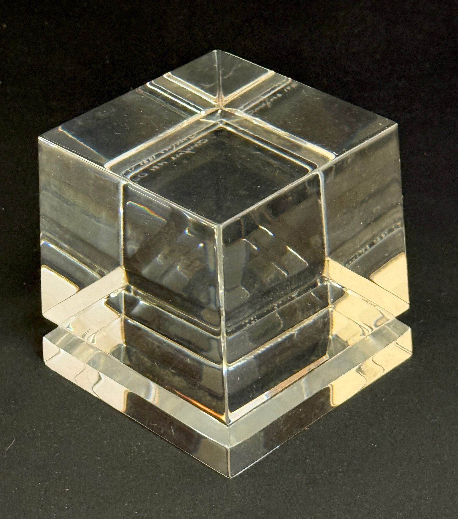 Orrefors Glass Cube - 2