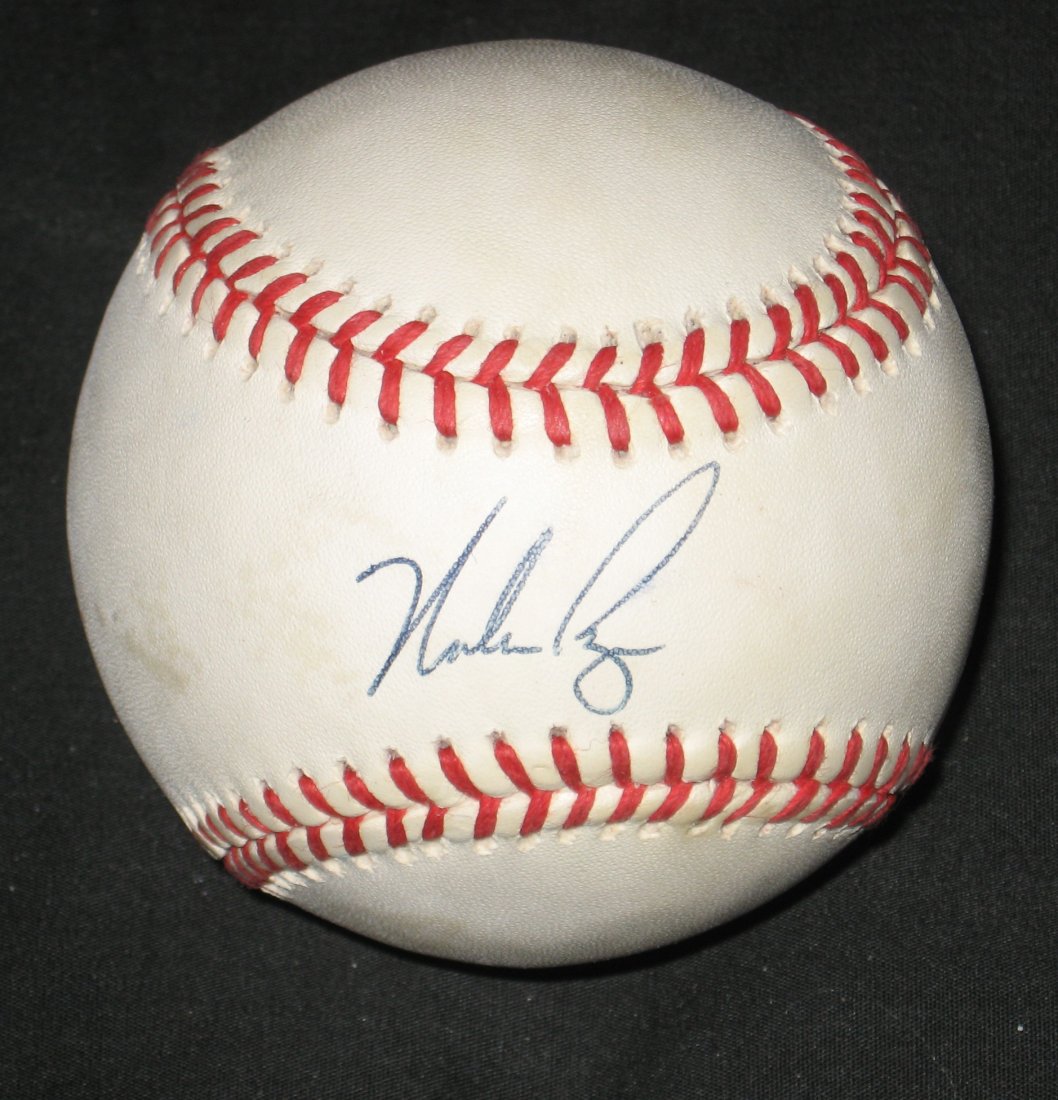 Nolan Ryan autograph baseball,: Official American League ball Bobby Brown President, from a long time collection.