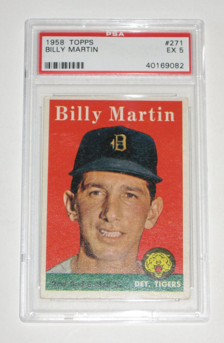 Billy Martin grapde 1958 card,: Player from the 60's.