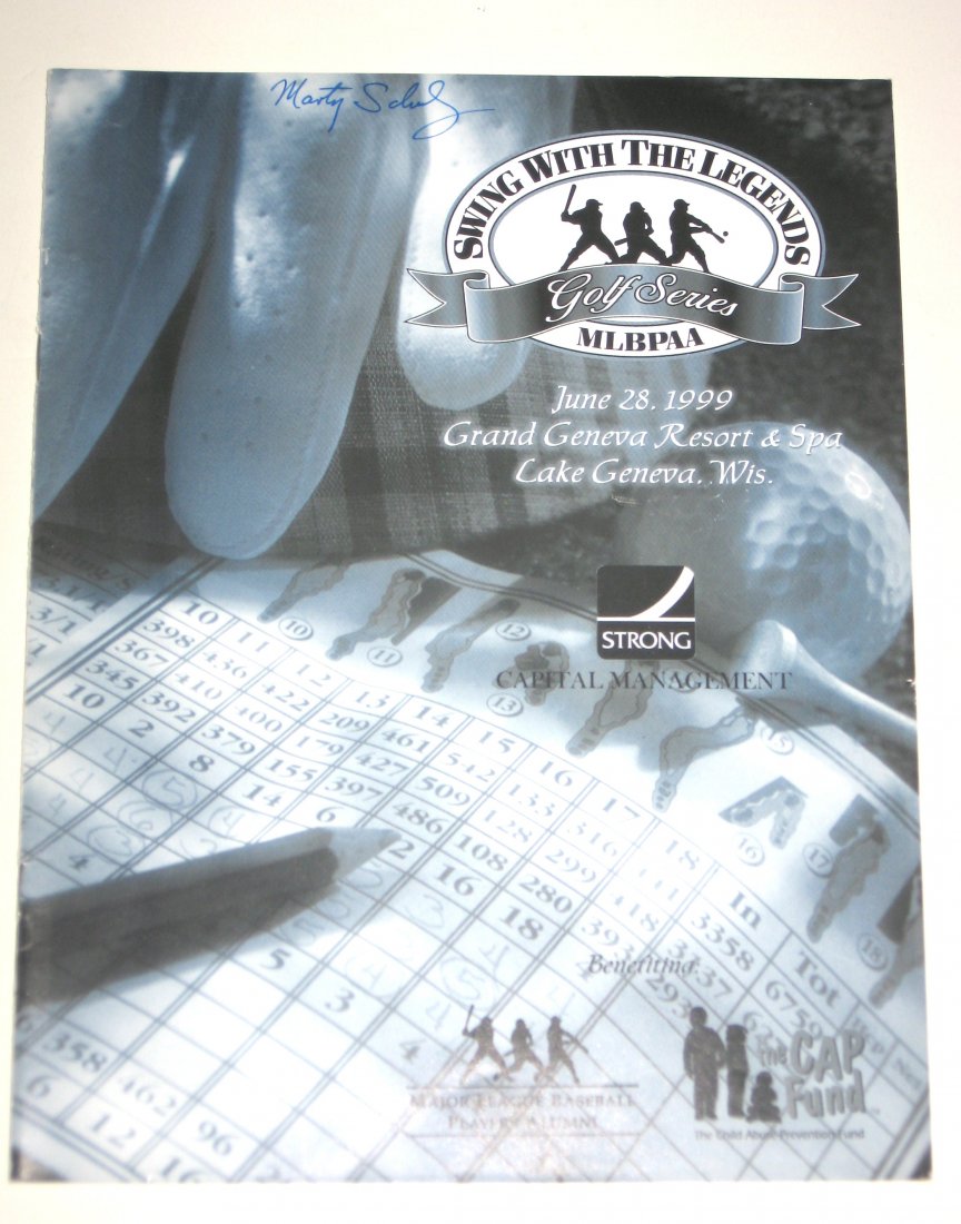 1999 Legends of Baseball autograph program,: Personally acquired autographed by 30 Baseball stars from the past including Hank Bauer, Mickey Vernon, Jim Mudcat Grant, Roy Siervers, John Bluemoon Odom, Dick Green, Jim Wynn,Rich Rollins, Jerry Koo