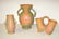 Group of Weller Wild Rose pottery items,