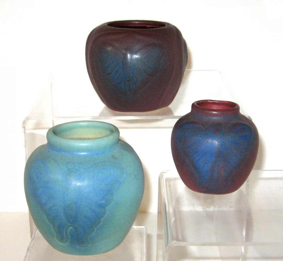 Three Van Briggle pottery bowls, circa 1925, (1 of 4)