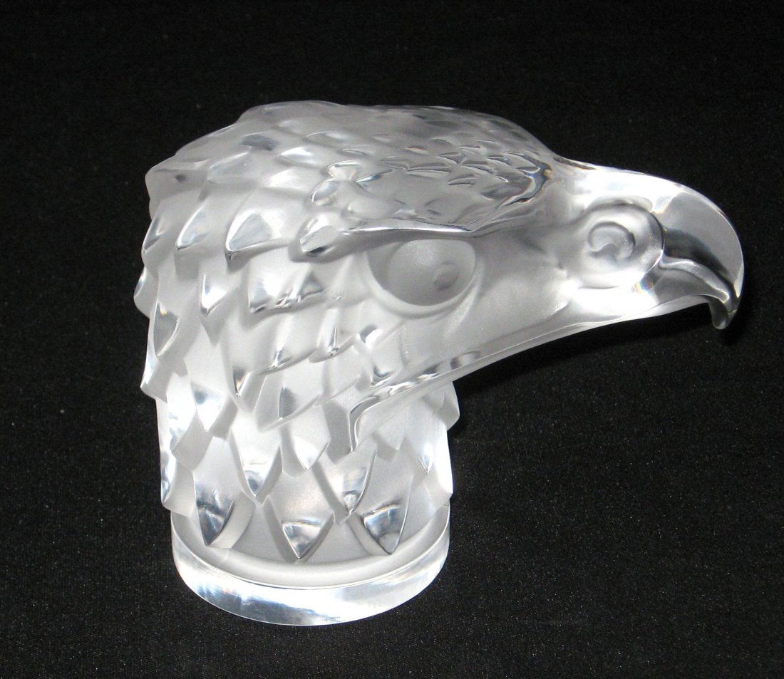 Lalique glass figural car mascot, (1 of 5)