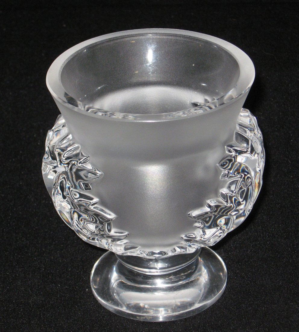 Lalique "St. Cloud" crystal vase, (1 of 3)