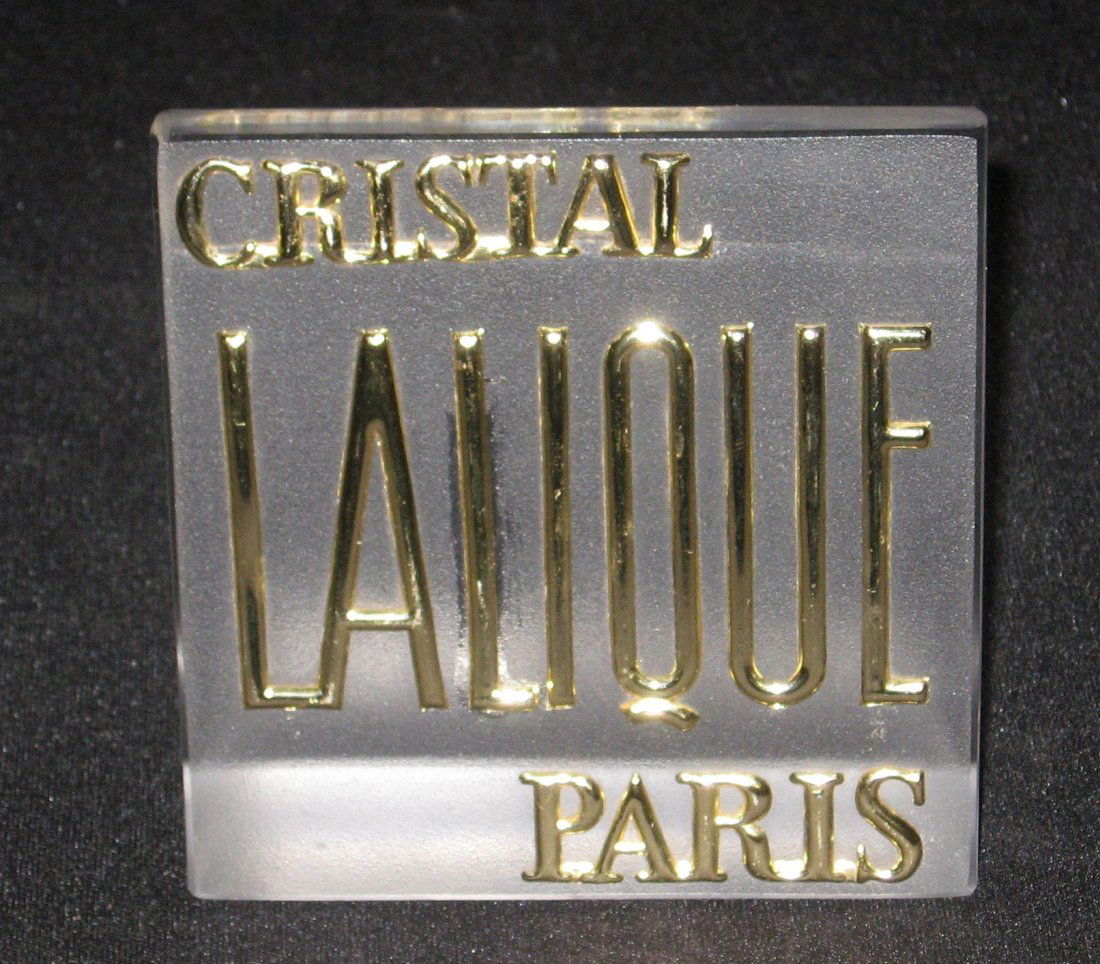 Lalique store display sign, (1 of 4)