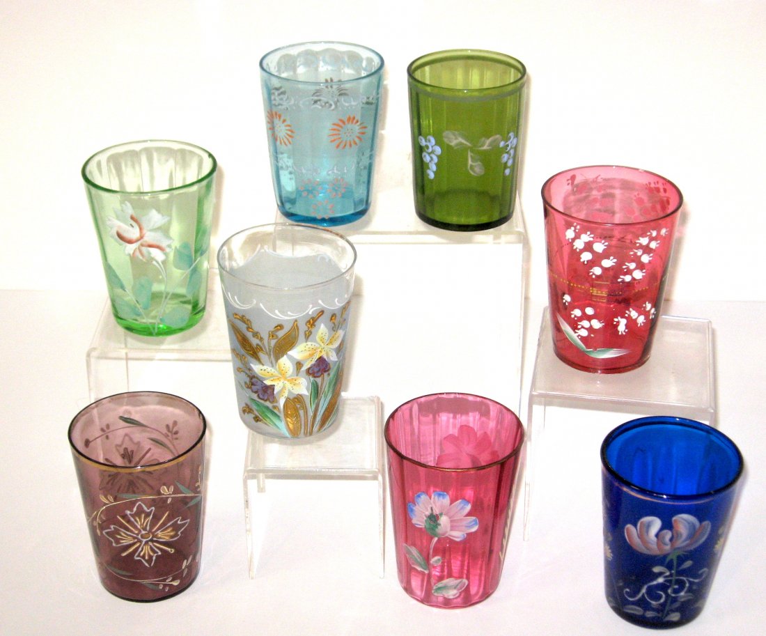 Group of eight Victorian tumblers, (1 of 3)