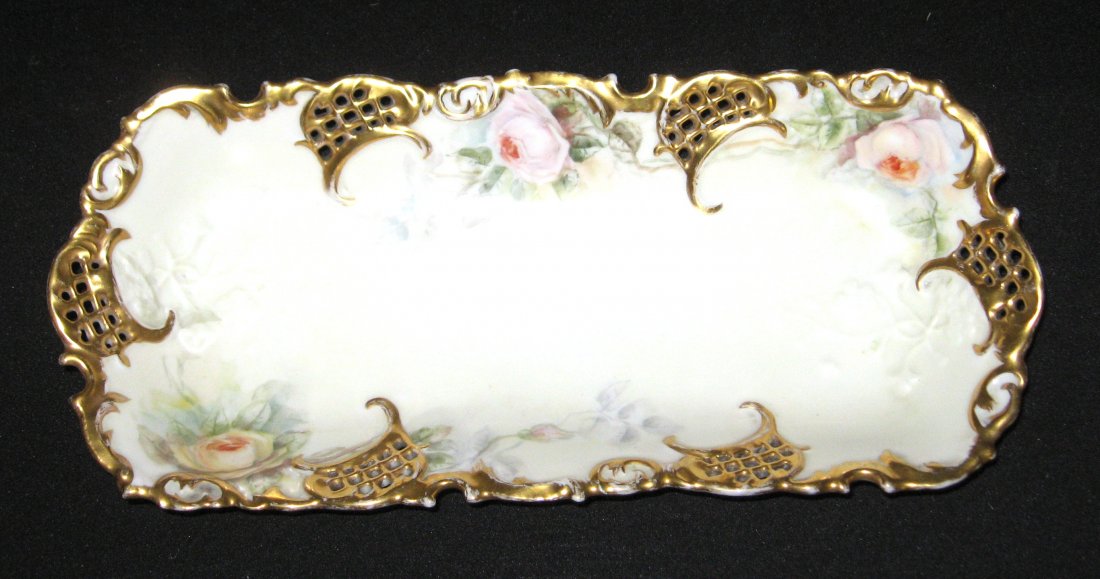 Three piece grouping of Austrian porcelain, (1 of 3)