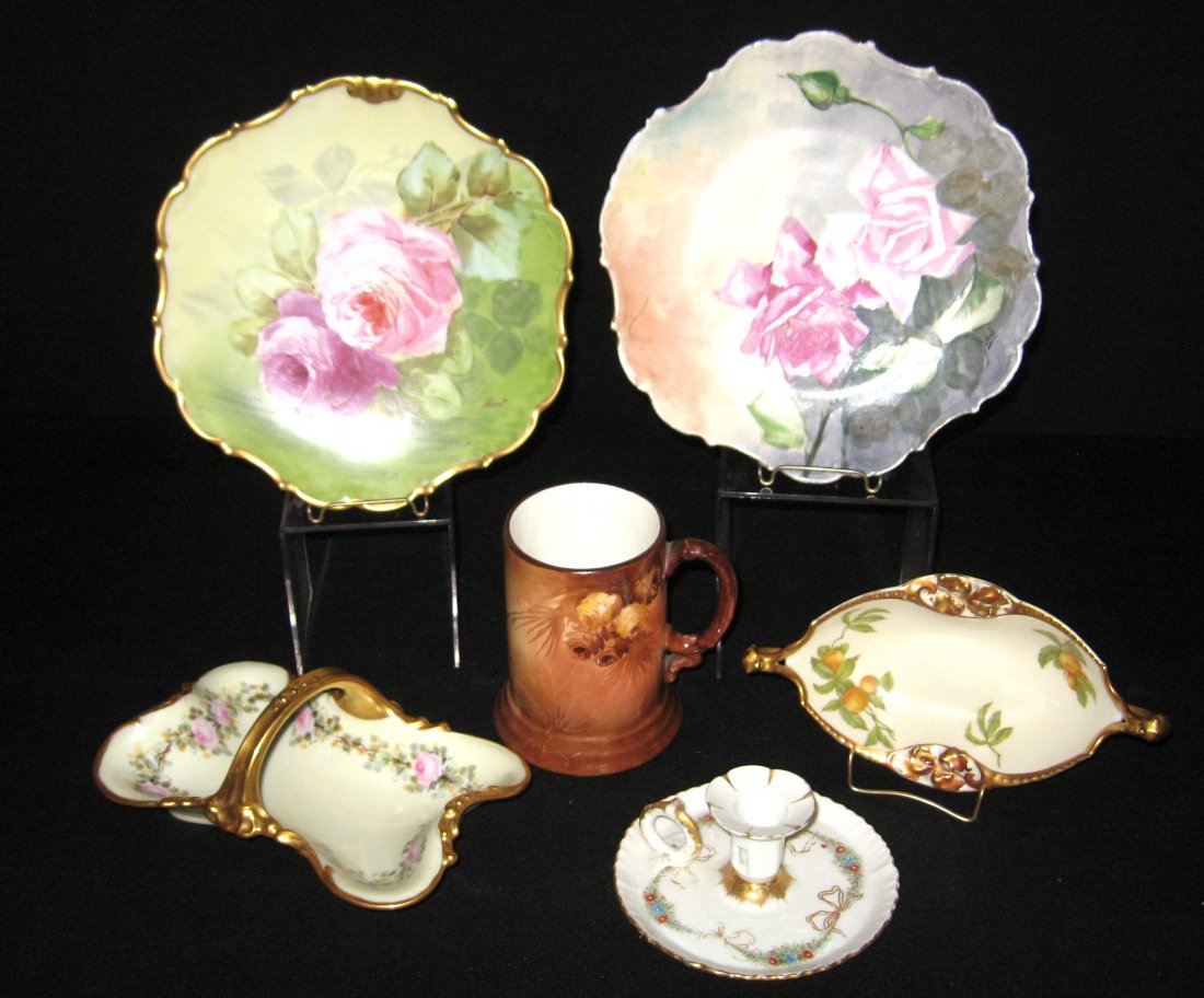 Six piece grouping of Limoges porcelain, (1 of 7)