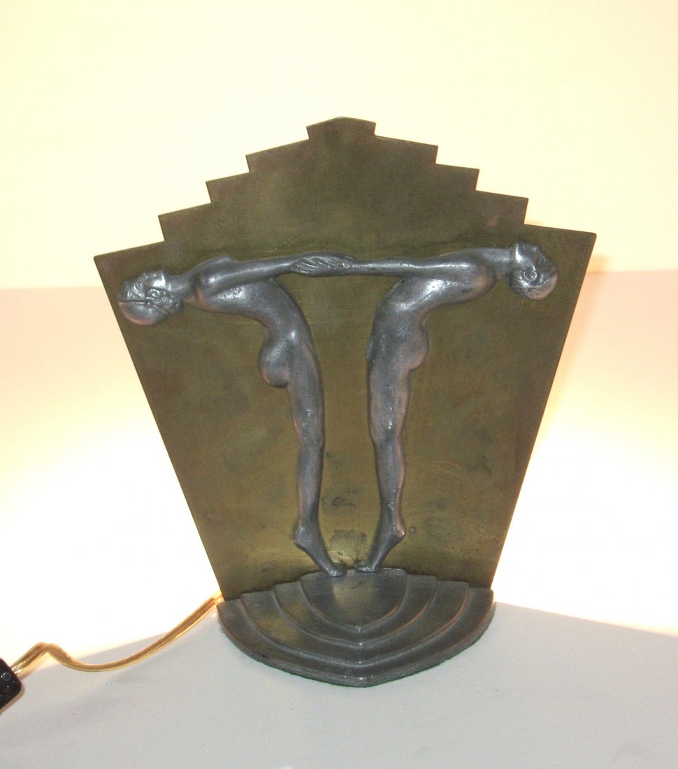 A period Art Deco luminary, (1 of 3)