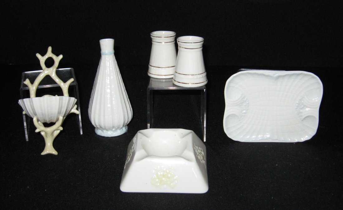 Six piece grouping of Belleek Whimsy's, (1 of 5)