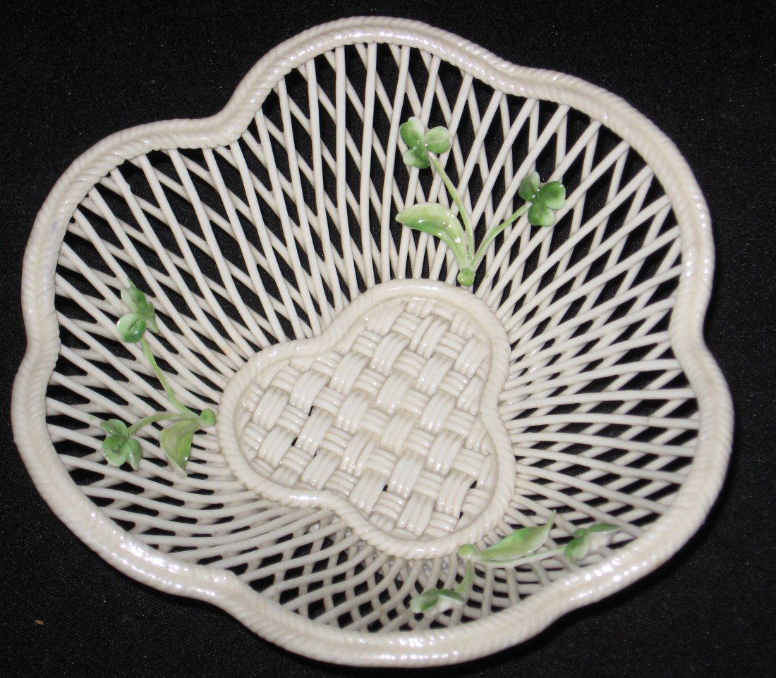 Donegal Parian Irish three stand basket, (1 of 3)