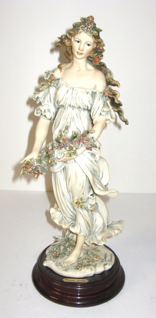 Giuseppe Armani porcelain figurine,: Giuseppe Armani figurine of Flora from the redemption series, fully marked, 14 1/2" ht.