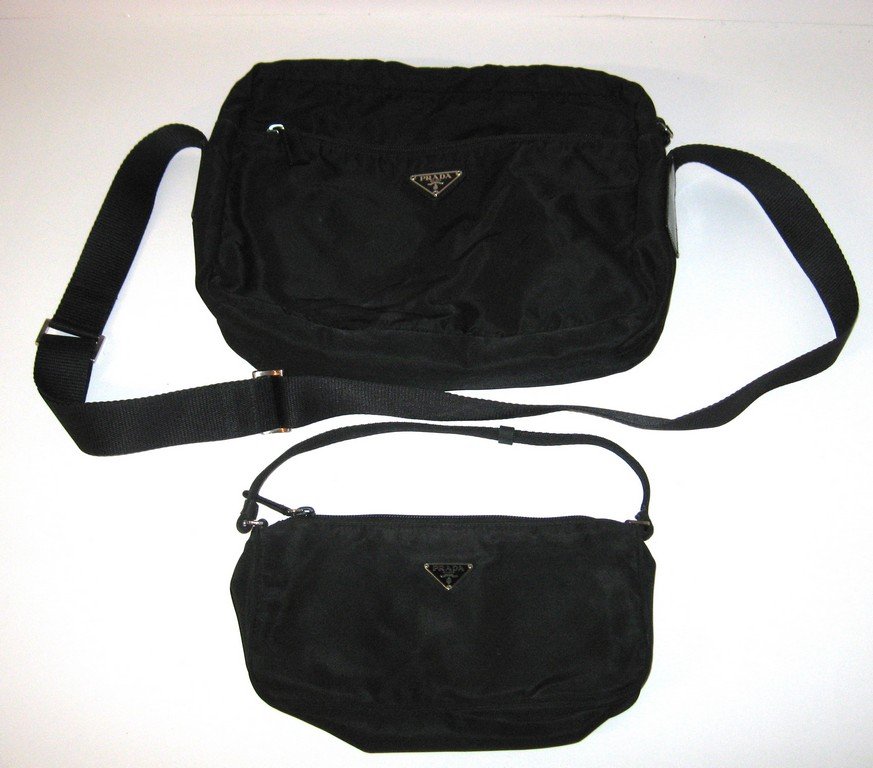 Two Prada cloth day bags, (1 of 5)