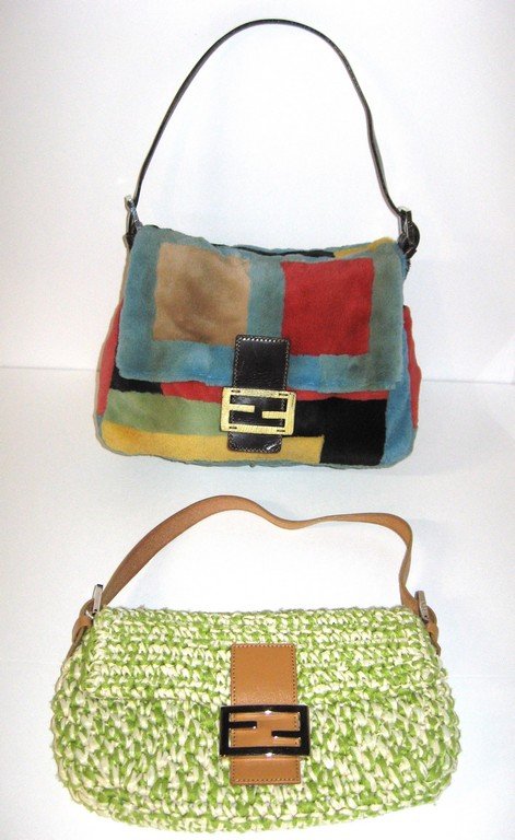 Two Fendi cloth bags, (1 of 7)