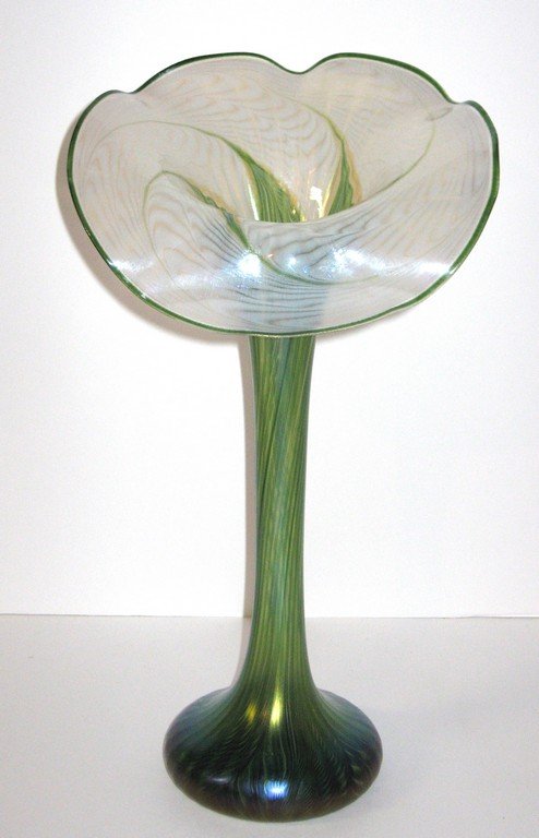 Lundberg art glass Jack in the pulpit vase, (1 of 6)