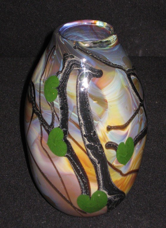 Contemporary Agate art glass vase, (1 of 6)