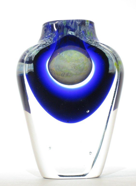 John Kuhn glass cabinet vase, (1 of 5)